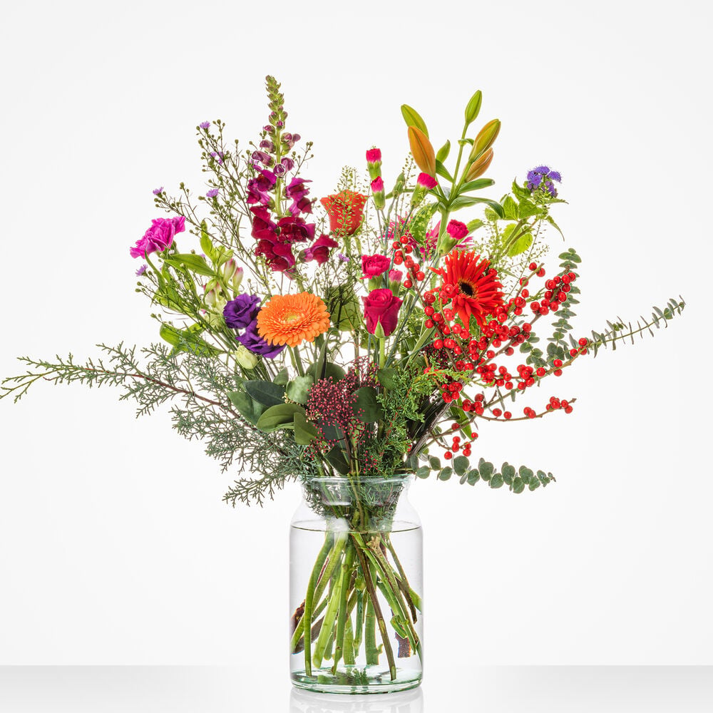 Colorful Christmas bouquet