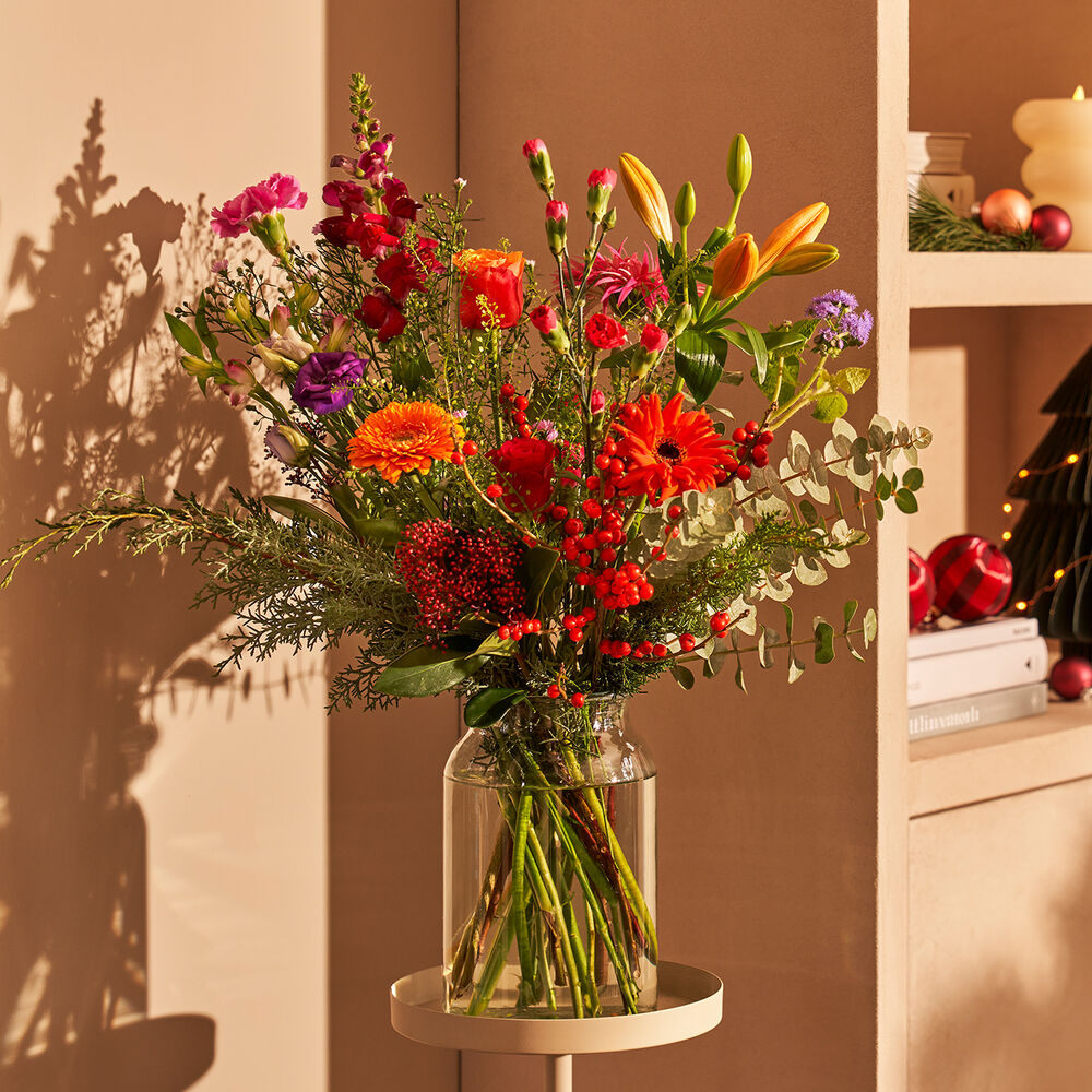 Colorful Christmas bouquet