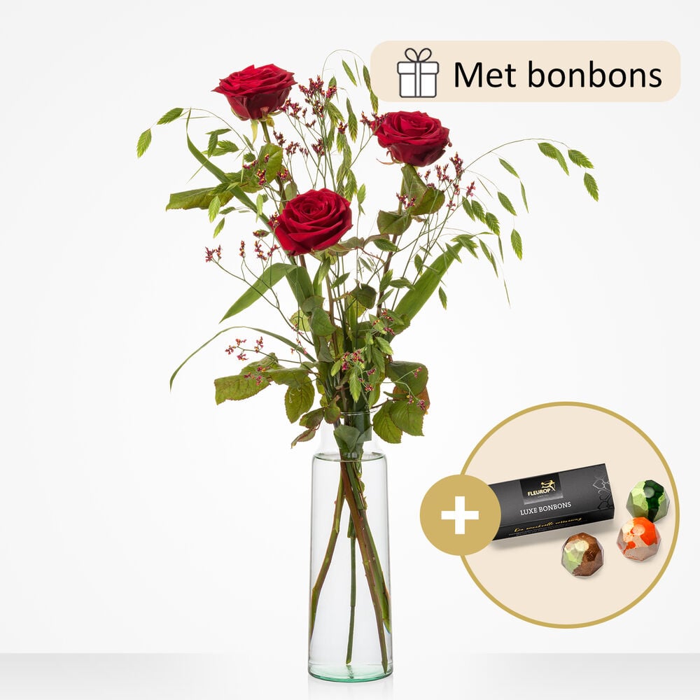 Sweet love bouquet (gift set with chocolate)