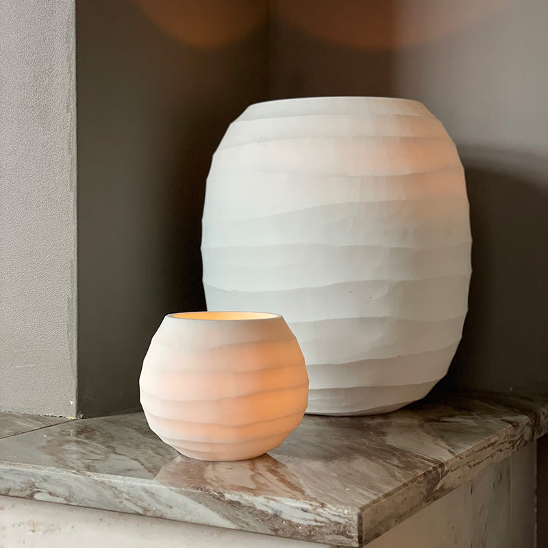 Vase Druzy White 